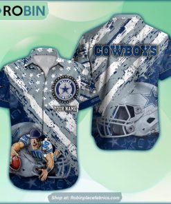 Dallas Cowboys Mascot American Flag NFL Hawaiian Shirt