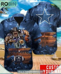 Dallas Cowboys Mascot Football NFL Hawaiian Shirt Dallas Cowboys Mascot Football NFL Hawaiian Shirt