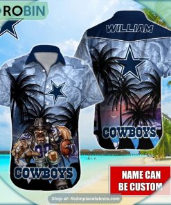 Dallas Cowboys Mascot Palm NFL Hawaiian Shirt Dallas Cowboys Mascot Palm NFL Hawaiian Shirt