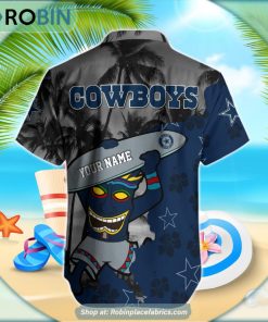 Dallas Cowboys Tiki Man NFL Hawaiian Shirt Dallas Cowboys Tiki Man NFL Hawaiian Shirt