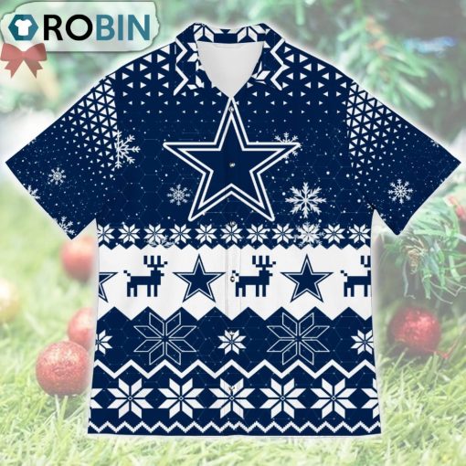 Dallas Cowboys Ugly Christmas Design Short Sleeve Shirt