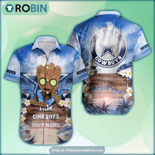 Dallas Cowboys x Baby Groot Summer Hawaiian Shirt