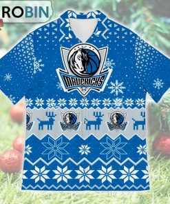 Dallas Mavericks Ugly Christmas Design Short Sleeve Shirt