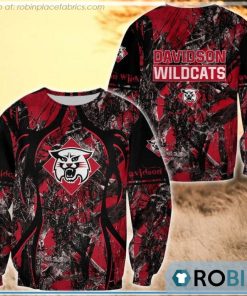 Davidson Wildcats Hunting Pattern All Over Print Sweatshirt