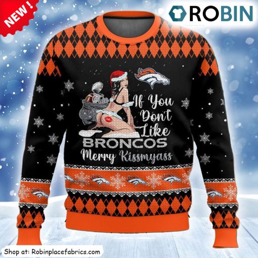 Denver Broncos Kissmyass Ugly Sweater