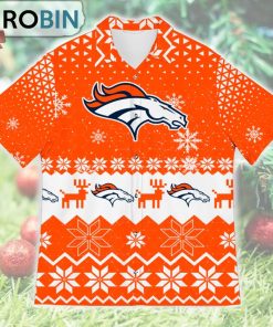 Denver Broncos Ugly Christmas Design Short Sleeve Shirt Denver Broncos Ugly Christmas Design Short Sleeve Shirt