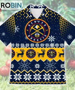 Denver Nuggets Ugly Christmas Design Short Sleeve Shirt Denver Nuggets Ugly Christmas Design Short Sleeve Shirt