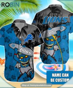 Detroit Lions Tiki Man NFL Hawaiian Shirt