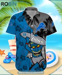 Detroit Lions Tiki Man NFL Hawaiian Shirt