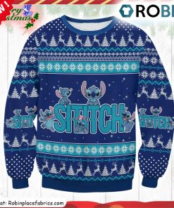 Disney Lilo Stitch Christmas Stitch Ugly Christmas Sweatshirt, Sweater Disney Lilo Stitch Christmas Stitch Ugly Christmas Sweatshirt, Sweater