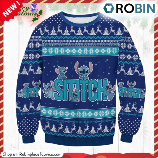 Disney Lilo Stitch Christmas Stitch Ugly Christmas Sweatshirt, Sweater