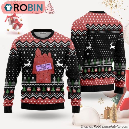 Do Not Open Until Ugly Christmas Sweater