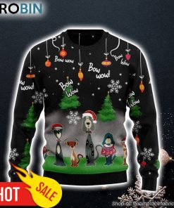 Dog Bow Wow Funny Gift Ugly Christmas Sweater Gifts For Dog Lovers