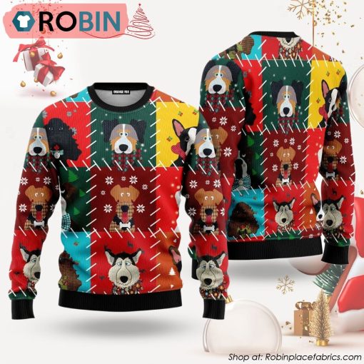 Dog Face Ugly Christmas Sweater