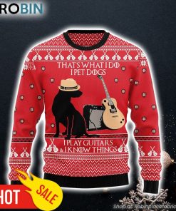 Dog Guitar Christmas Gift Ugly Christmas Sweater Xmas Gifts For Him or Her