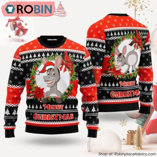Donkey Funny Merry Ugly Christmas Sweater