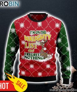 Donkey Naughty List Ugly Christmas Sweater Lover Xmas Sweater Gift Dog Memorial Gift