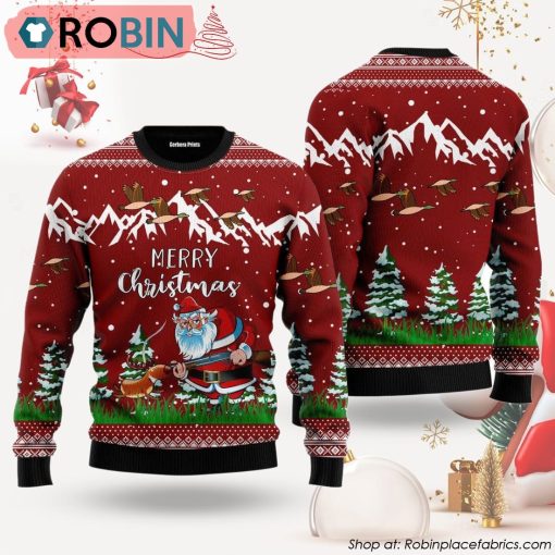 Duck Hunting Ugly Christmas Sweater