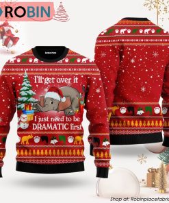 Elephant I ‘ll Get Over It Ugly Christmas Sweater