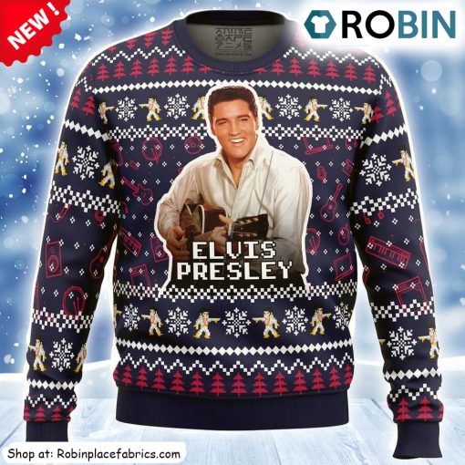 Elvis Presley Ugly Christmas Sweatshirt, Sweater