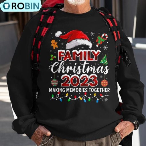 Family Christmas 2023 Matching Squad Santa Elf Xmas Ugly Christmas Sweatshirt