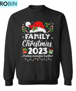 Family Christmas 2023 Pajamas Matching Squad Santa Elf Xmas Ugly Christmas Sweatshirt