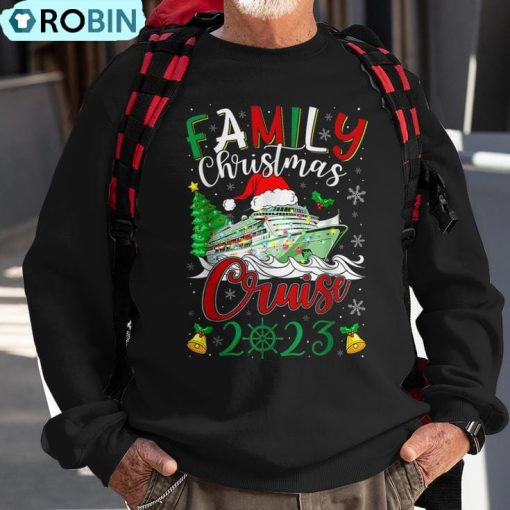 Family Christmas Cruise 2023 Merry Cruisemas Boat Trip Xmas Ugly Christmas Sweatshirt