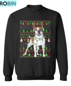 Family Matching Reindeer Ugly American Bulldog Christmas Ugly Christmas Sweatshirt
