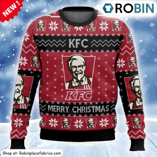 Fast Food Kfc Ugly Christmas Sweatshirt, Sweater