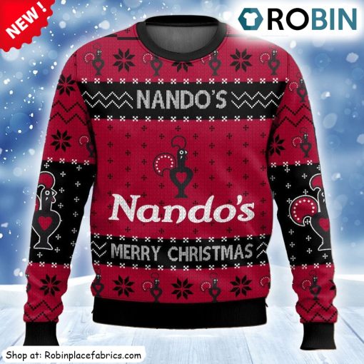 Fast Food Nandos Ugly Christmas Sweatshirt, Sweater