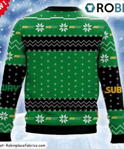 Fast Food Subway Ugly Christmas Sweatshirt, Sweater