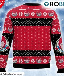 Fast Food Wendys Ugly Christmas Sweatshirt, Sweater