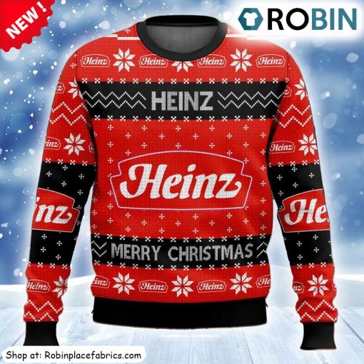 Favorite Food Brands Heinz Ugly Christmas Sweatshirt, Sweater