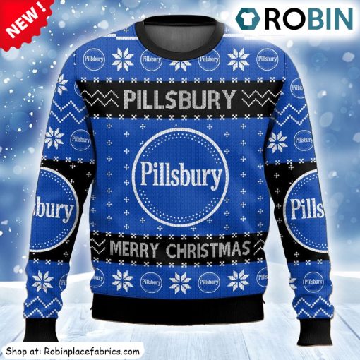Favorite Food Brands Pillsbury Ugly Christmas Sweatshirt, Sweater