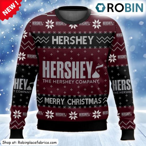 Favorite Food Brands The Hershey Company Ugly Christmas Sweatshirt, Sweater