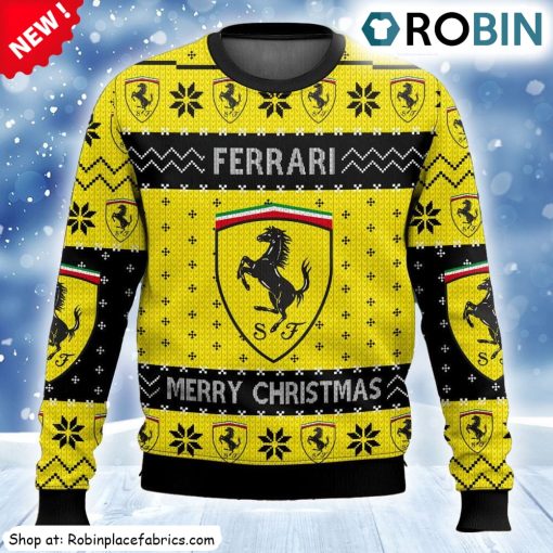 Ferrari Ugly Christmas Sweatshirt, Sweater