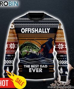 Fishing Retro Vintage Ugly Christmas Sweater Funny Family Sweater Gifts