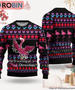 Flamingo Pink Ugly Christmas Sweater