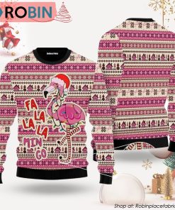 Flamingo Ugly Christmas Sweater For Maen & Women Adult