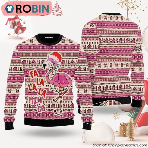 Flamingo Ugly Christmas Sweater For Maen & Women Adult