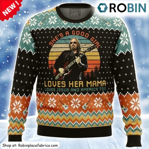 Free Fallin Tom Petty Ugly Christmas Sweatshirt, Sweater