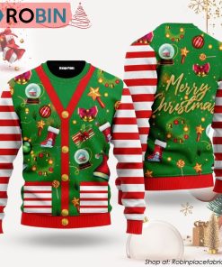 Funny Christmas Cardigan Style Ugly Christmas Sweater