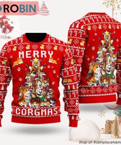 Funny Corgi Merry Corgmas Ugly Christmas Sweater Funny Corgi Merry Corgmas Ugly Christmas Sweater