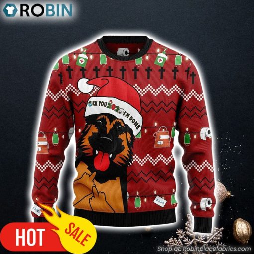 Funny German Shepherd Dog Lover Funny Family Ugly Christmas Sweaters
