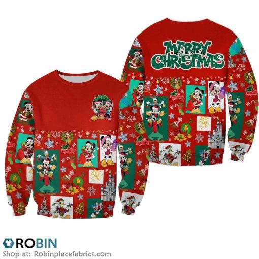 Funny Mouse Couple Christmas Ugly Sweater 3D Printed