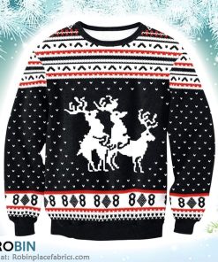 Funny Reindeers Christmas Tree Xmas Christmas Ugly Sweater 3D Printed