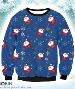Funny Santa Christmas Tree Xmas Christmas Ugly Sweater 3D Printed