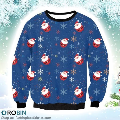 Funny Santa Christmas Tree Xmas Christmas Ugly Sweater 3D Printed