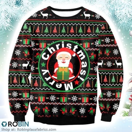 Funny Santa Gift Box Christmas Tree Xmas Christmas Ugly Sweater 3D Printed