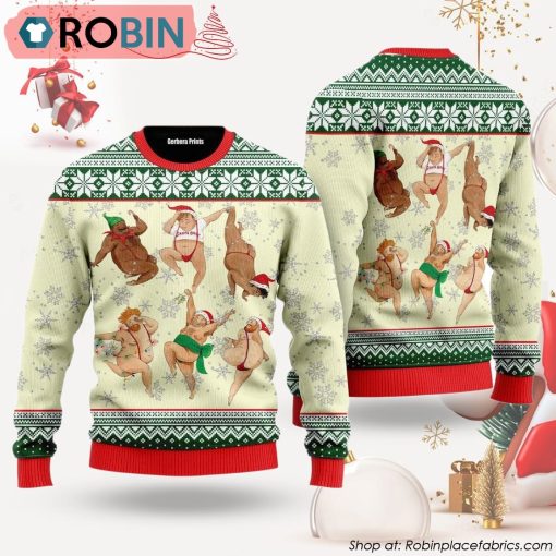 Funny Sexy Man Dance Christmas Ugly Christmas Sweater